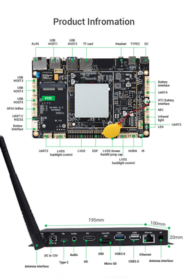 Riproduttore multimediale di segnaletica digitale Android Box RK3288 quad core con wifi BT LAN 4G