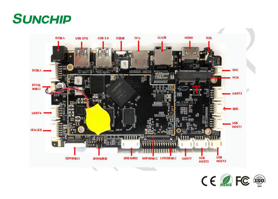 Confiabile scheda madre Android RK3568 con supporto USB/GPIO/UART/I2C Ethernet/Wi-Fi/BT/3G/4G