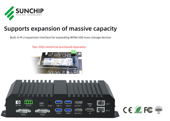 Contenitore di calcolo di bordo di RK3588 8K scatola del giocatore di controllo di industriale di 32GB + di 4GB Android 12