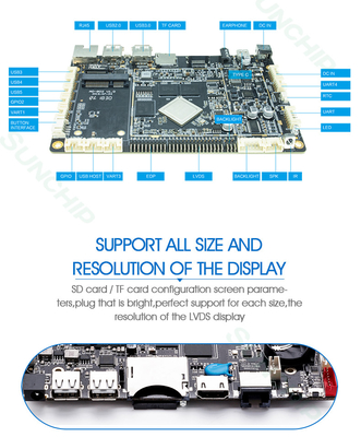 RK3288 Board Bluetooth 5.2 e LPDDR3 2G/4G RAM per migliorare le prestazioni del sistema