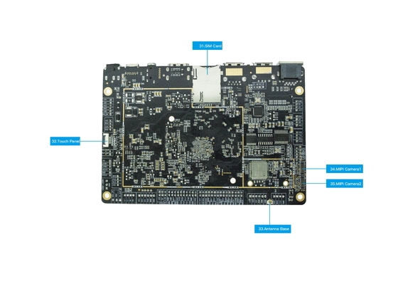 LVDS EDP RK3399 Android 7-10 OEM board android Wifi BT HD 4K Supporto PCBA Mainboard
