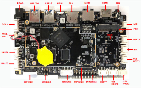 Personal RK3568 Android 11 DDR4 Embedded System Board con Ethernet/Wi-Fi/BT PCBA Industrial Development Board